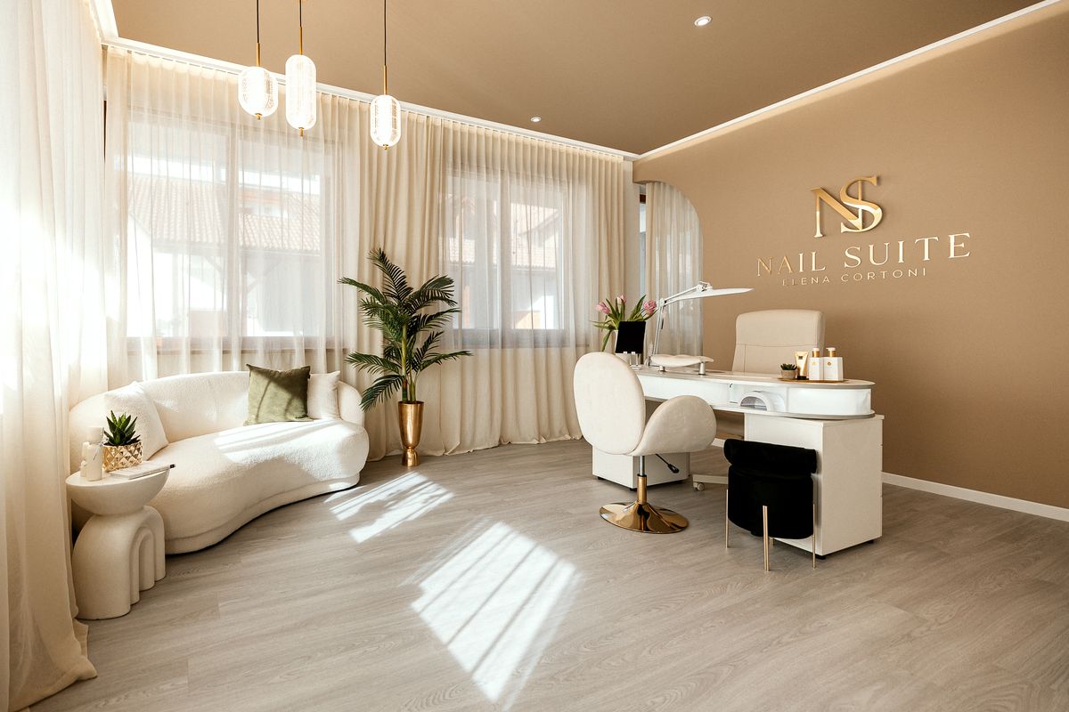 Nail studio with sofa and workstation