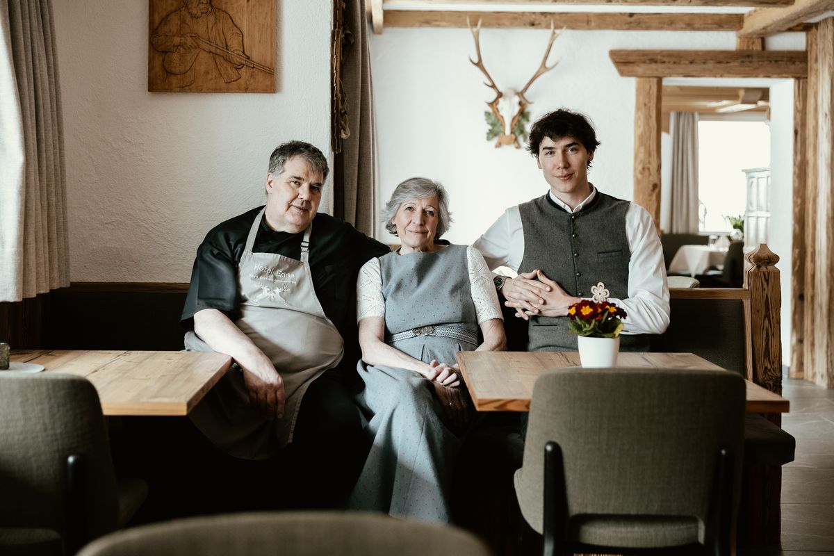 The host family in the parlour