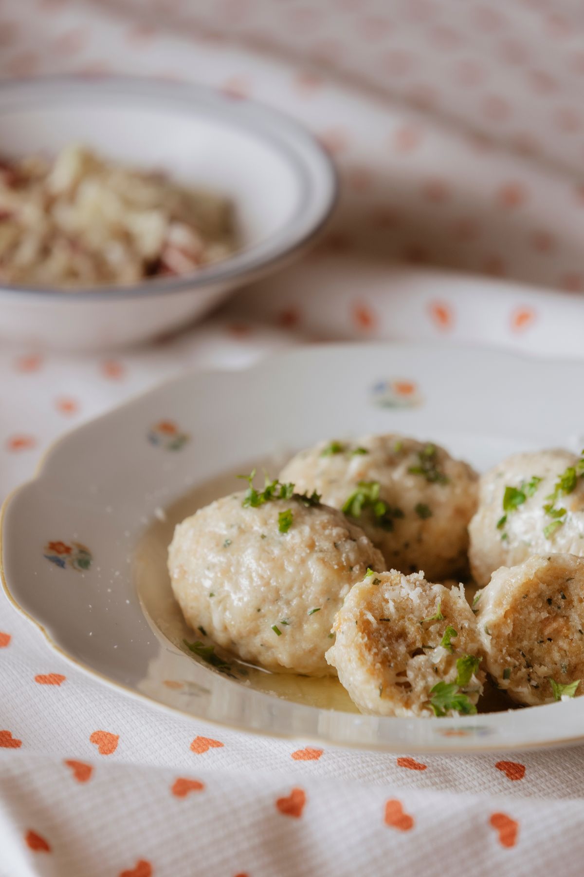 Dumplings in broth