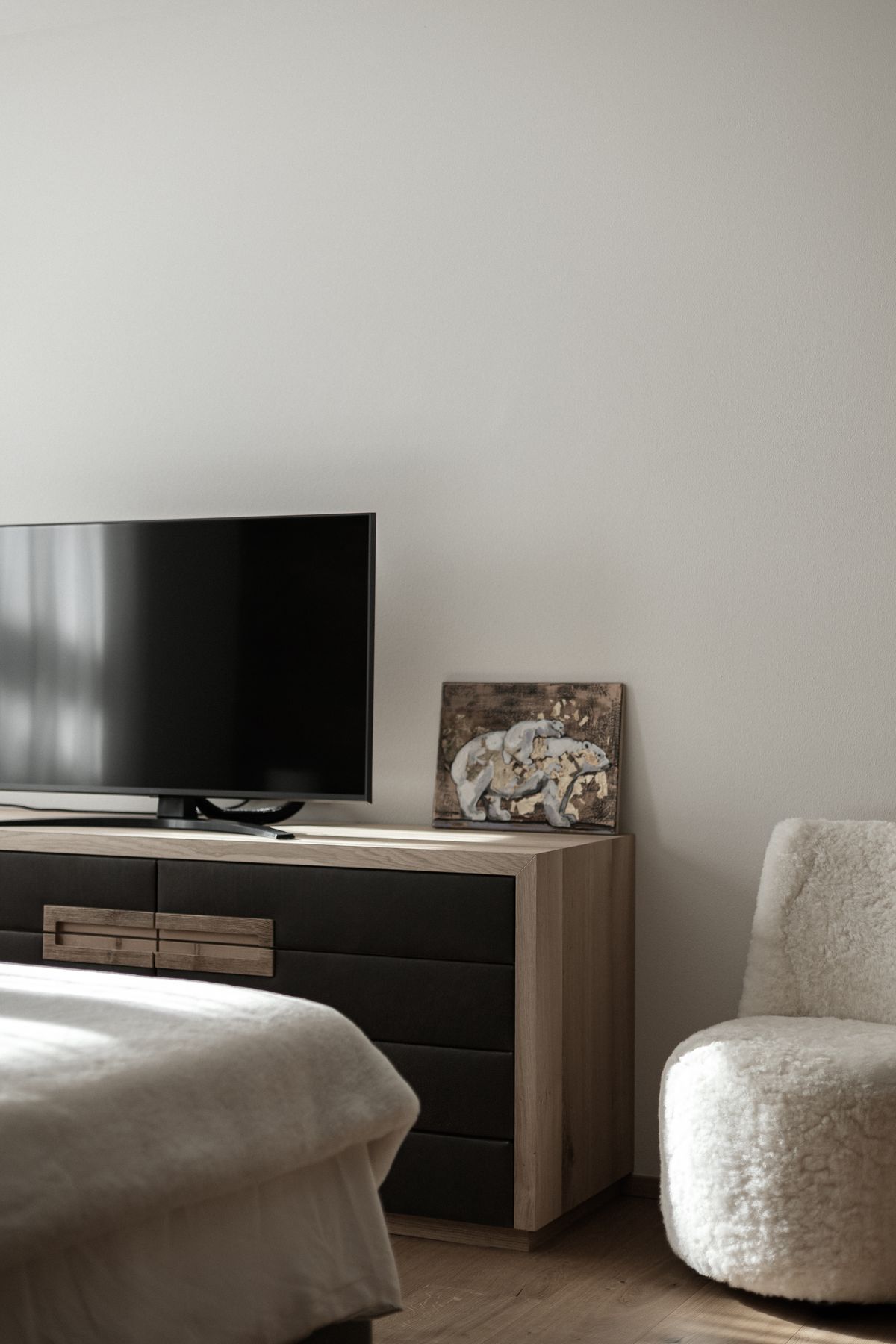 Bedroom with armchair