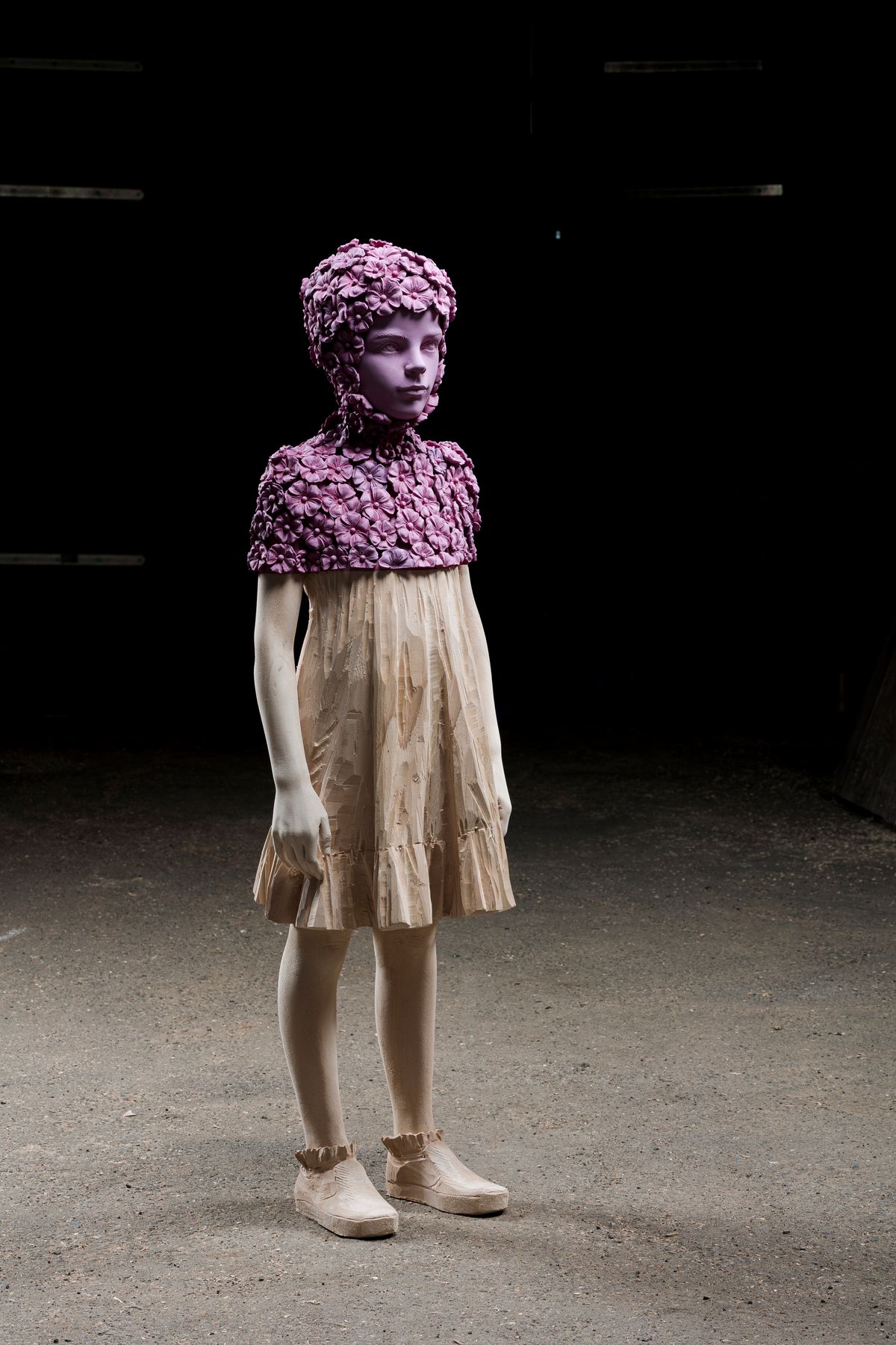Girl with a flower bonnet